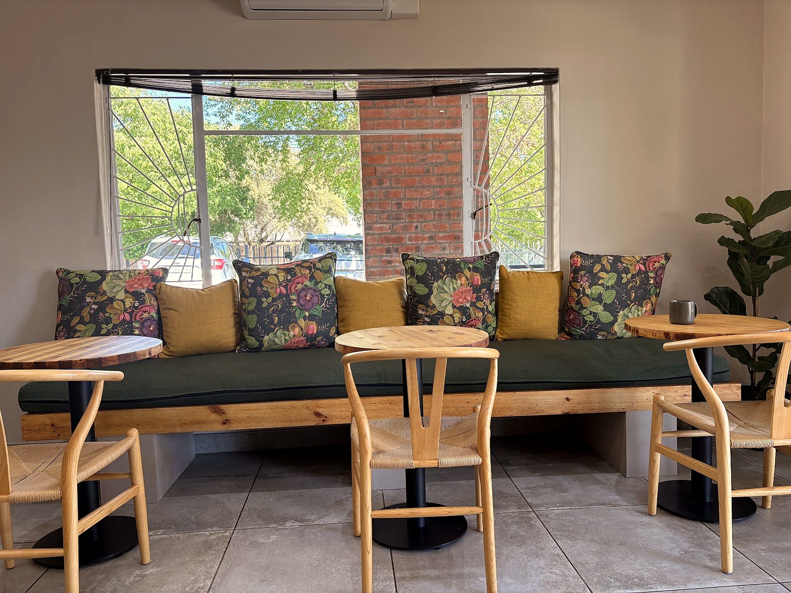 Lounge seating by the window
